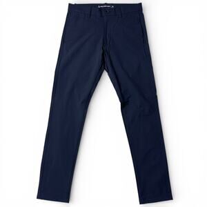 Western Rise Evolution Chino Pants Mens Size 30x32 Blue Stretch Performance NEW